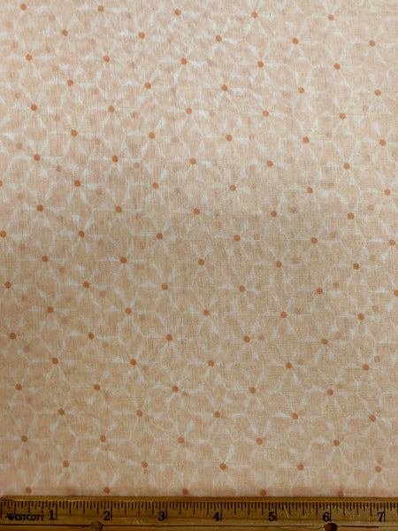 REF-184 SMALL FLOWER PRINT SILK COTTON. ITALY. A CUT OF 3.25 YARDS