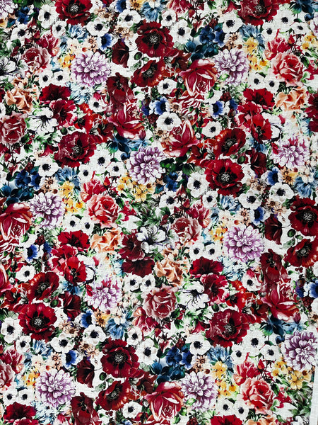 LI-9271W DIGITAL FLORAL PRINT LINEN COTTON POPLIN. ITALY