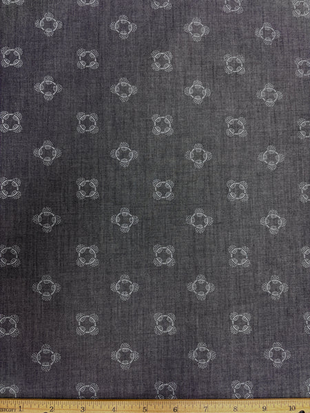 CD-9094W REVERSIBLE IRIDESCENT PRINTED COTTON CHAMBRAY POPLIN.