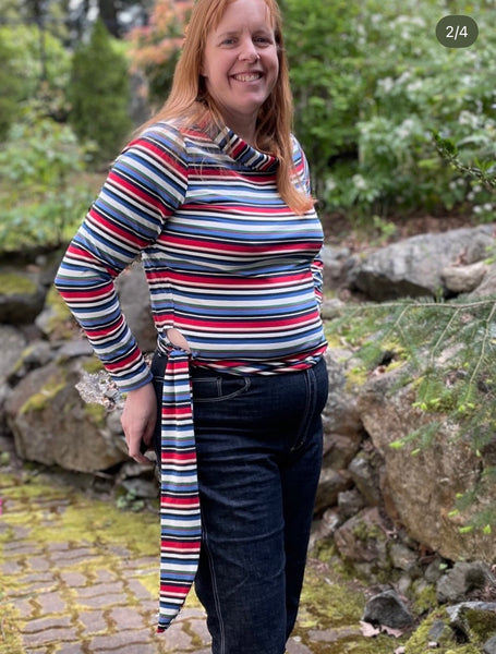 CK-9127W DESIGNER STRIPED COTTON KNIT. GALLO. ITALY
