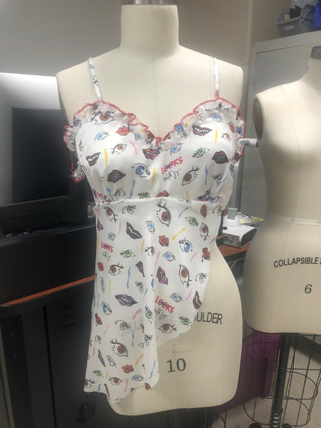 S-7593W KENZO-INSPIRED PRINT SILK VISCOSE CHARMEUSE. ITALY.