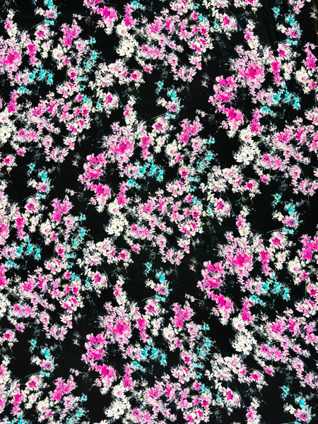 RV-9096W DIGITAL FLORAL PRINT VISCOSE GEORGETTE.ITALY