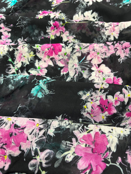 RV-9096W DIGITAL FLORAL PRINT VISCOSE GEORGETTE.ITALY