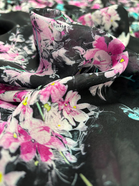 RV-9096W DIGITAL FLORAL PRINT VISCOSE GEORGETTE.ITALY