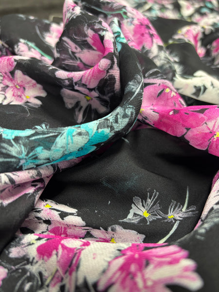 RV-9096W DIGITAL FLORAL PRINT VISCOSE GEORGETTE.ITALY