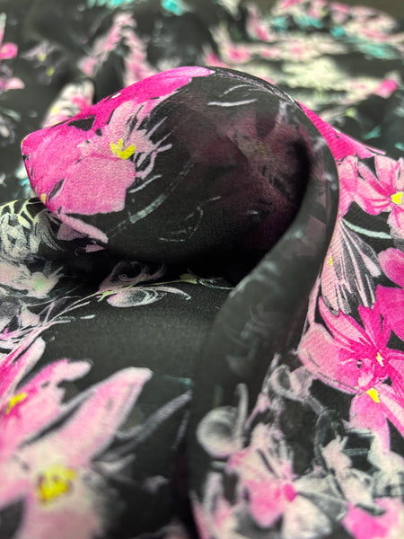 RV-9096W DIGITAL FLORAL PRINT VISCOSE GEORGETTE.ITALY