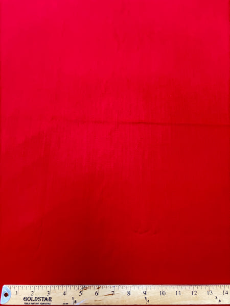 REF-193 RED WOOL SUITING WITH SATIN FINISH. ITALY. A CUT OF 1-3/4 YARD.