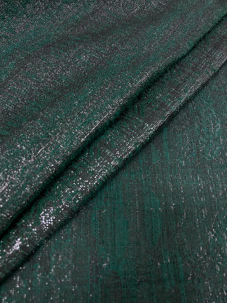 MB-9098W DARK FOREST GREEN METALLIC JACQUARD.FRANCE