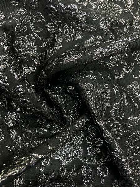 MB-9099W DESIGNER FLORAL PRINT SILK BLEND JACQUARD. JIMMY CHOO. ITALY