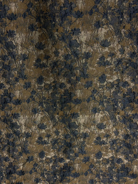 MB-9102W DESIGNER FLORAL WOOL BLEND JACQURD. ARMANI. ITALY.