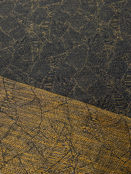 MB-9103W REVERSIBLE METALLIC LEAF-LIKE PRINT JACQUARD. FRANCE