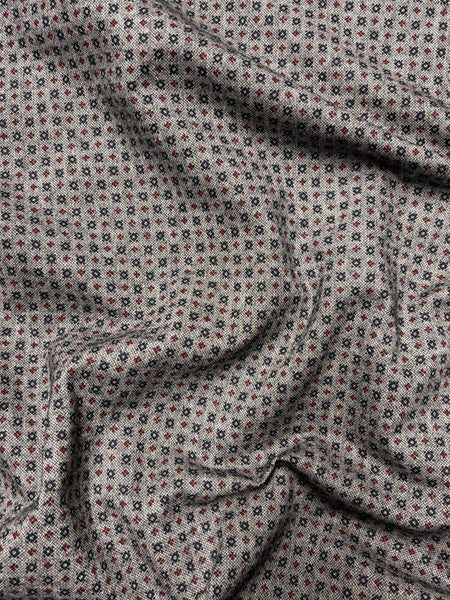 WC-9298W DOUBLE FACED PRINTED WORSTED WOOL MELANGE. MADE IN ITALY.