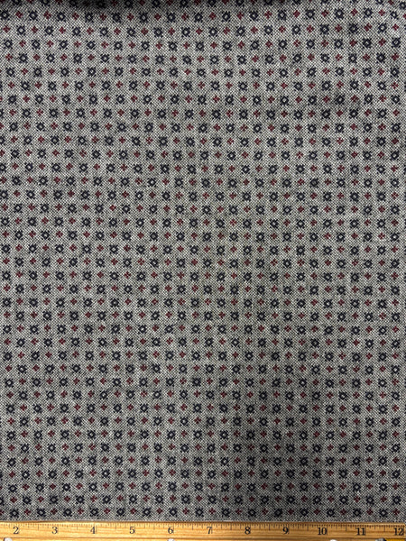 WC-9298W DOUBLE FACED PRINTED WORSTED WOOL MELANGE. MADE IN ITALY.