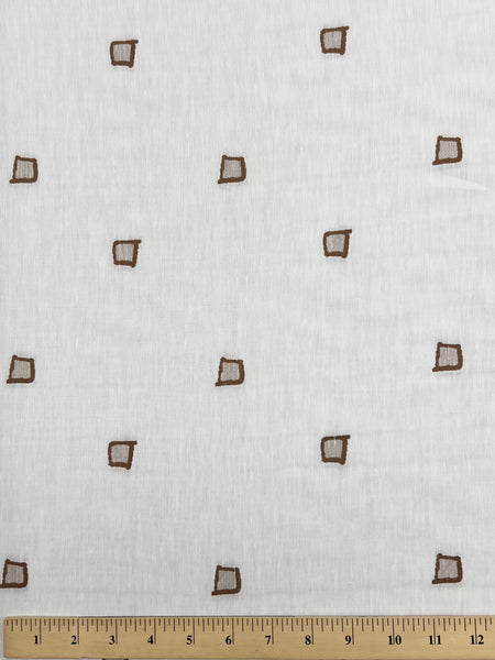 LI-9213W-C GEO DESIGN FIL COUPE LINEN BLEND. ITALY