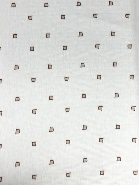LI-9213W-C GEO DESIGN FIL COUPE LINEN BLEND. ITALY