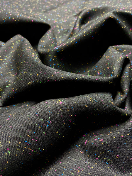 WC-9150W DESIGNER VIRGIN WOOL SILK FLAT PIN BOUCLE. ALEXANDER MCQUEEN. ITALY