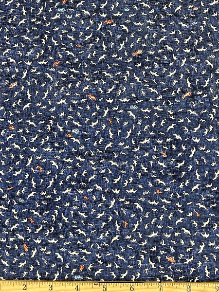 CP-8045W SKY BIRD PRINT COTTON POPLIN. LEGGIUNO. ITALY. A CUT OF 2.5 YARDS.