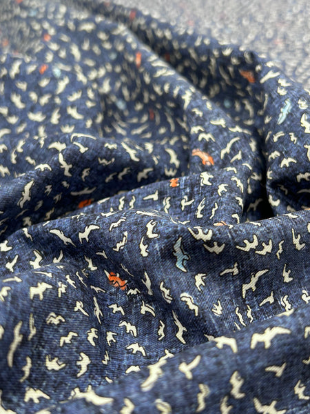 CP-8045W SKY BIRD PRINT COTTON POPLIN. LEGGIUNO. ITALY. A CUT OF 2.5 YARDS.