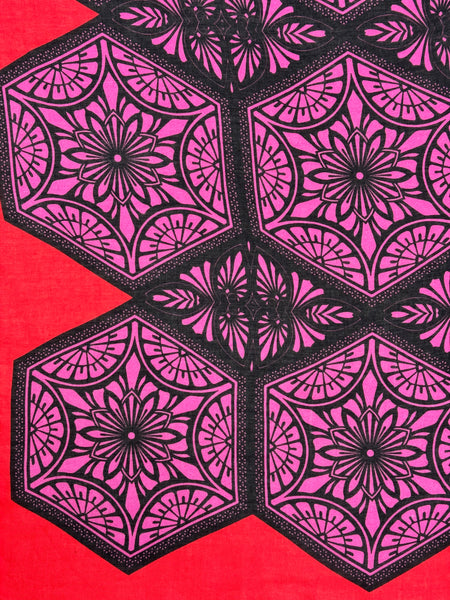 DS-1023 “KALEIDOSCOPE" - JONATHAN SAUNDERS DIGITAL PRINT CASHMERE MODAL SCARF. MADE IN ITALY