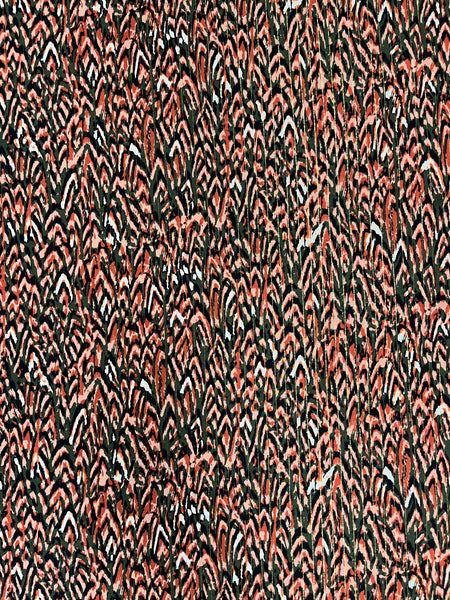 BFS-218 ANIMAL INSPIRED METALLIC VISCOSE CHALLIS. ITALY.