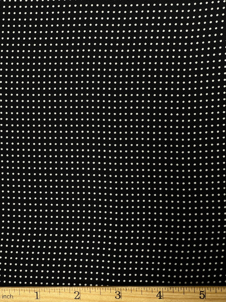 RV-8035W POLKA DOTS PRINT VISCOSE CHALLIS. ITALY