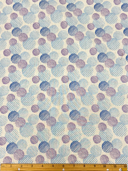 LI-9250W POLKA DOT PRINT LINEN. LEGGIUNO. ITALY.