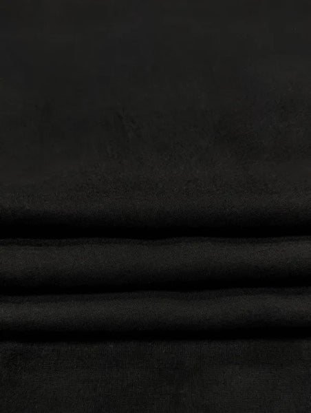 RV-9044W-B JET BLACK VISCOSE CHALLIS. ITALY.