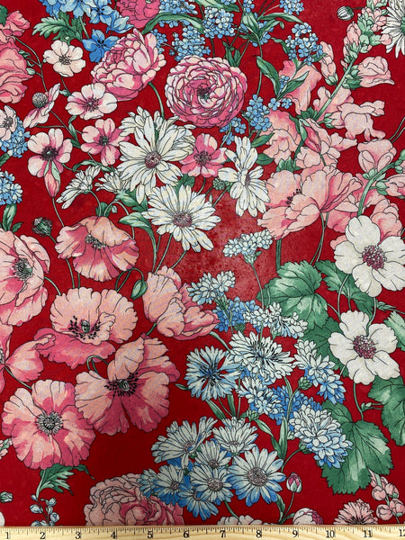 BFS-222 FLORAL VISCOSE GEORGETTE. FRANCE.