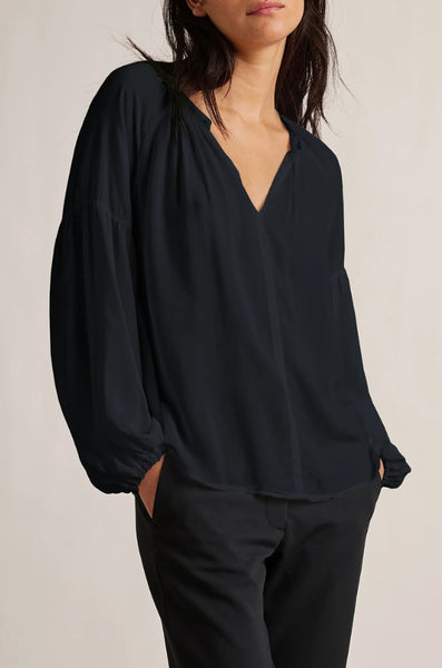 RV-9044W-B JET BLACK VISCOSE CHALLIS. ITALY.