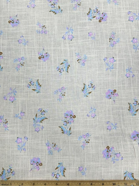 S-9179W BOTANICAL PRINT LINEN ECOVERO. ITALY