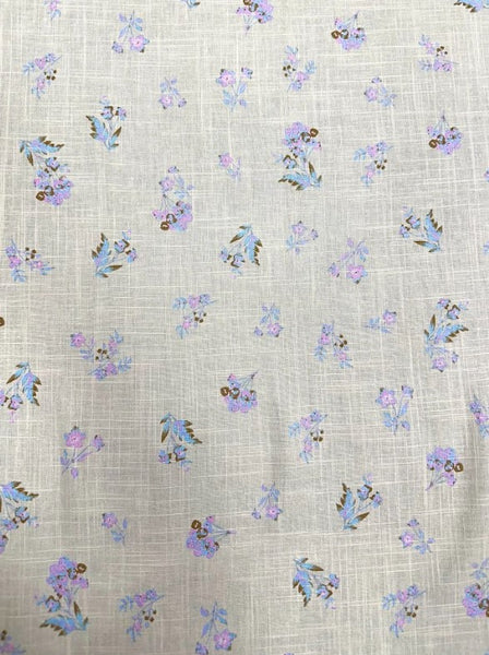 S-9179W BOTANICAL PRINT LINEN ECOVERO. ITALY