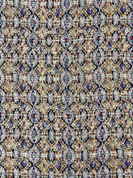 S-9191W BOHEMIAN PRINT VISCOSE CHALLIS. ITALY