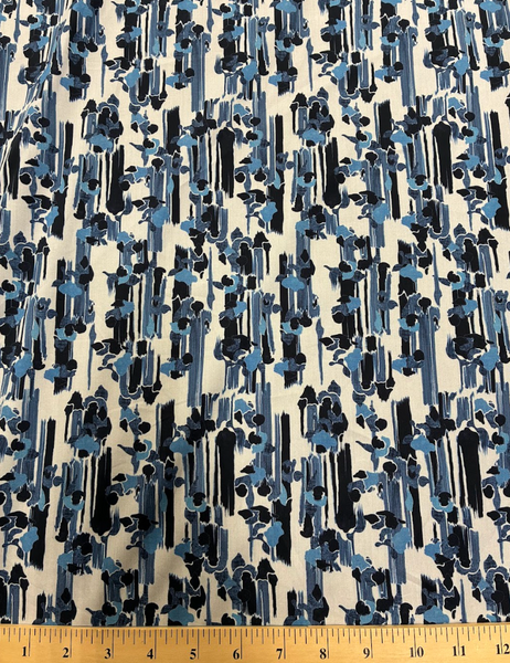 CP-9223W ABSTRACT FLORAL PRINT COTTON POPLIN. ITALY
