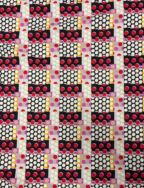 CP-9224W KUSAMA-INSPIRED DOTTED PRINT COTTON POPLIN. RATTI. ITALY
