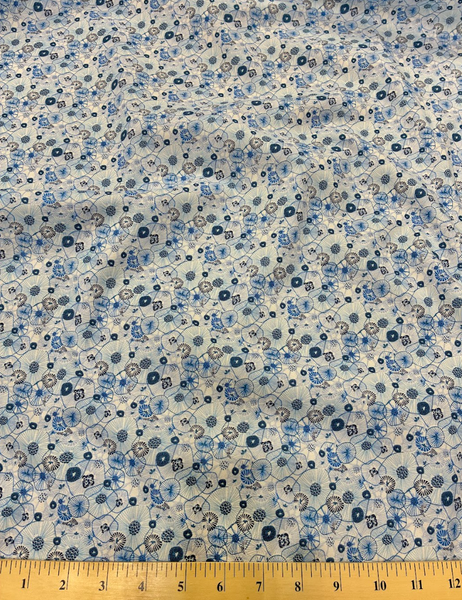 CP-9225W LIBERTY-INSPIRED FLORAL PRINT COTTON POPLIN. ITALY