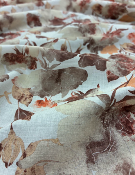 CP-9227W WATERCOLOR FLORAL PRINT COTTON LAWN. ITALY