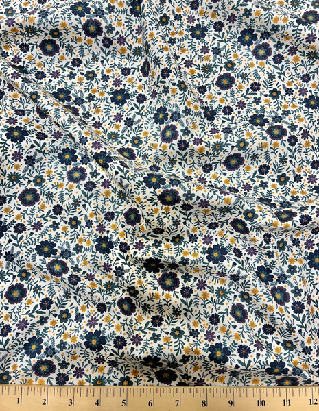 CP-9228W LIBERTY-INSPIRED FLORAL PRINT COTTON POPLIN. ITALY