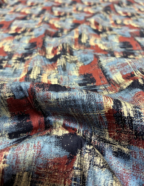 CP-9230W ABSTRACT PRINT COTTON POPLIN. ITALY