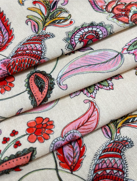 RVK-9234W FLORAL PRINT VISCOSE KNIT PANEL. ITALY