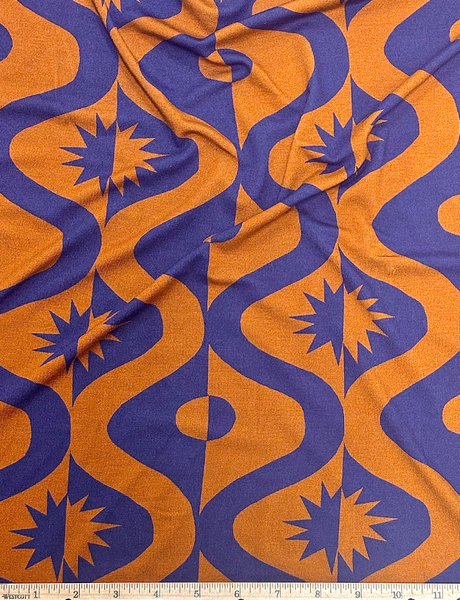 RVK-9235W ABSTRACT PRINT VISCOSE KNIT. ITALY