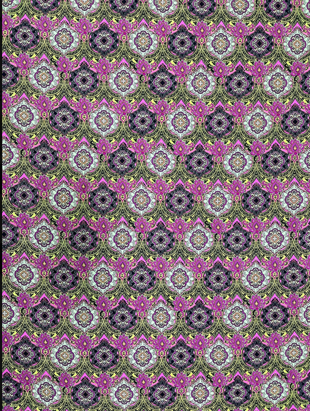RVK-9237W MEDALLION PRINT VISCOSE KNIT. ITALY