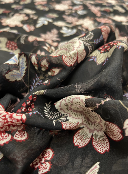 S-9251W FAIRYTALE PRINT SILK COTTON VOILE. MANILA GRACE. ITALY