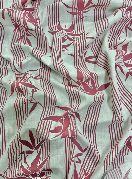 LI-9219W BAMBOO PRINT LINEN POPLIN. ITALY