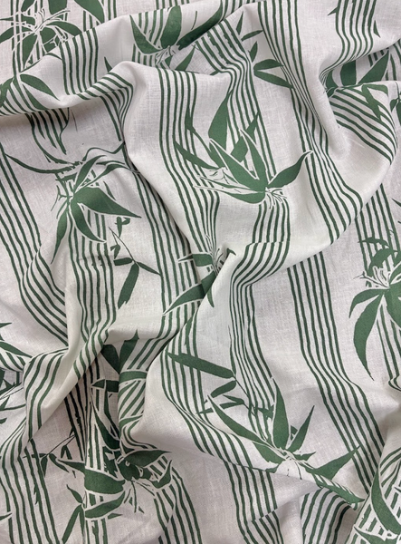 LI-9220W BAMBOO PRINT LINEN POPLIN. ITALY