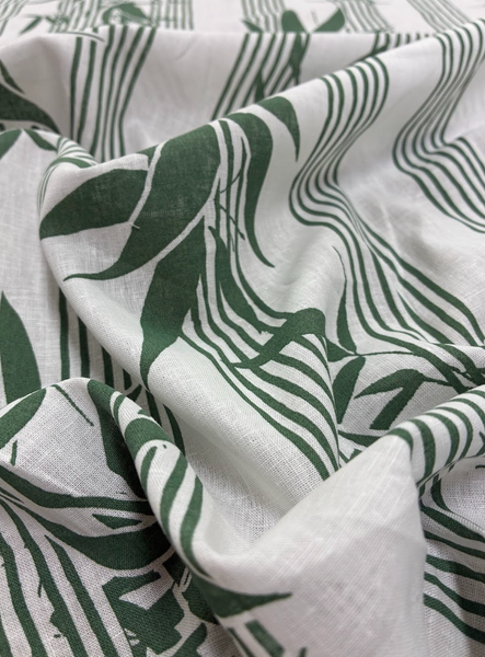 LI-9220W BAMBOO PRINT LINEN POPLIN. ITALY