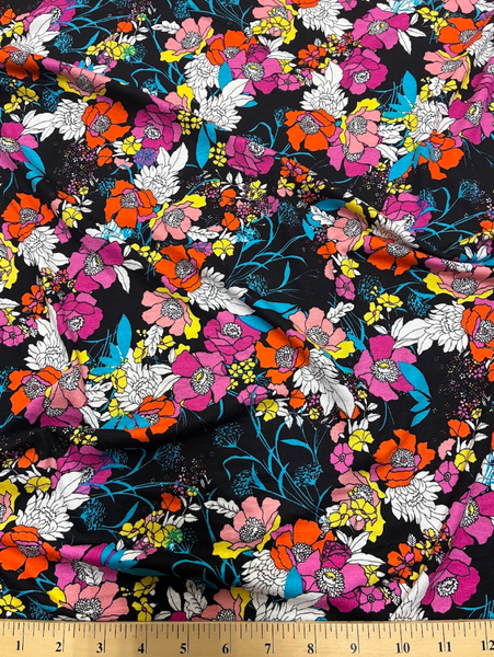 RVK-9257W BOTANICAL PRINT VISCOSE JERSEY KNIT. ITALY