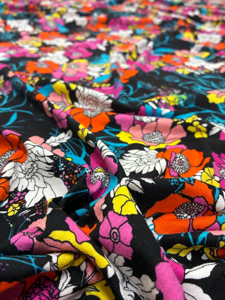 RVK-9257W BOTANICAL PRINT VISCOSE JERSEY KNIT. ITALY