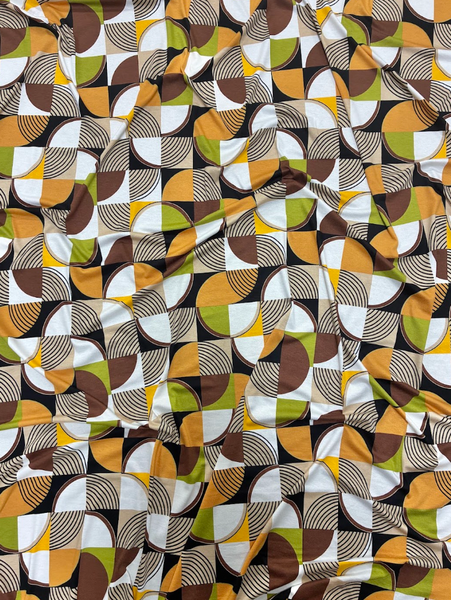 RVK-9258W- B GEO PRINT VISCOSE JERSEY KNIT. ITALY