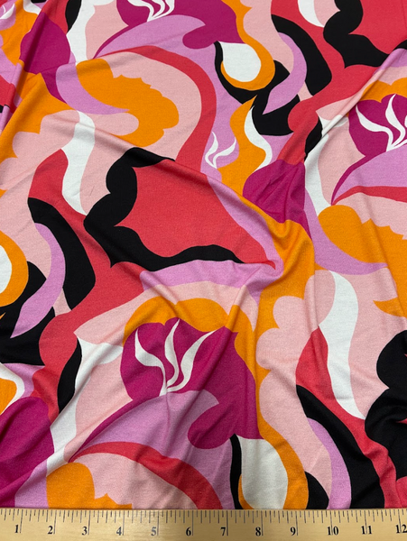 RVK-9259W- A PUCCI-INSPIRED PRINT VISCOSE JERSEY KNIT. ITALY
