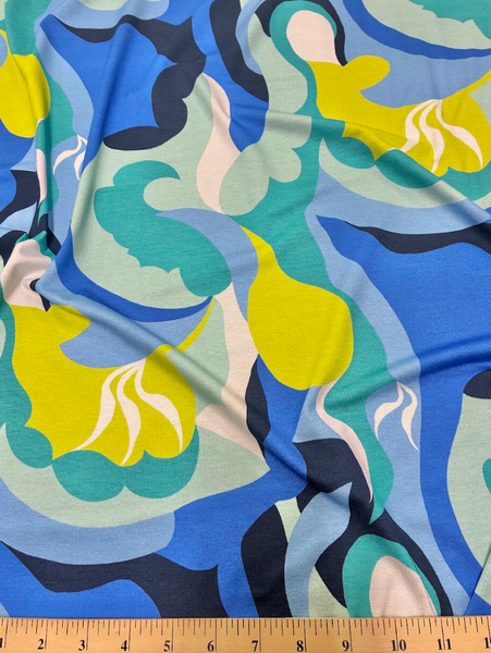 RVK-9259W- B PUCCI-INSPIRED PRINT VISCOSE JERSEY KNIT. ITALY